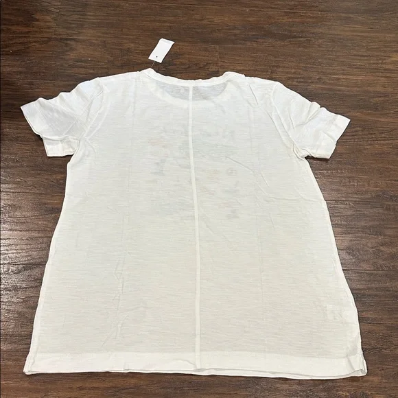 LOFT White New York Logo Short Sleeve T-Shirt Size S - Picture 3 of 7